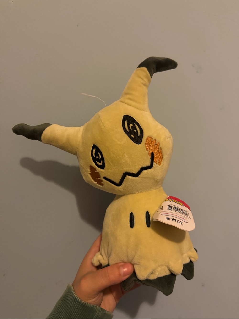 Pokemon Mimikyu Plush - Pale Yellow with Dark Gray Accents